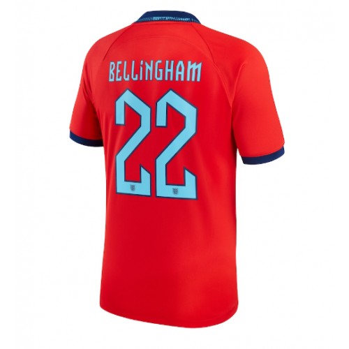 Moški Nogometni dresi Anglija Jude Bellingham #22 Gostujoči SP 2022 Kratek Rokav